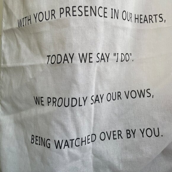 Wedding Memorial Chair Cover - Picture 3 of 8